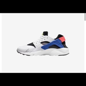 Nike Huarache Run GS 'White Bright Crimson'